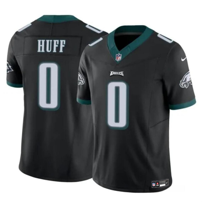 Youth Philadelphia Eagles #0 Bryce Huff Black 2023 F.U.S.E Vapor Untouchable Limited Stitched Football Jersey